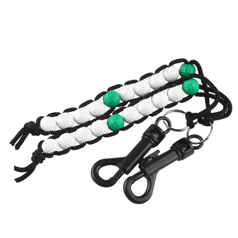 Andux 2pcs/Set Golf Beads Score Counter for Golfer JFQ-03 (White/Green) - Image 5